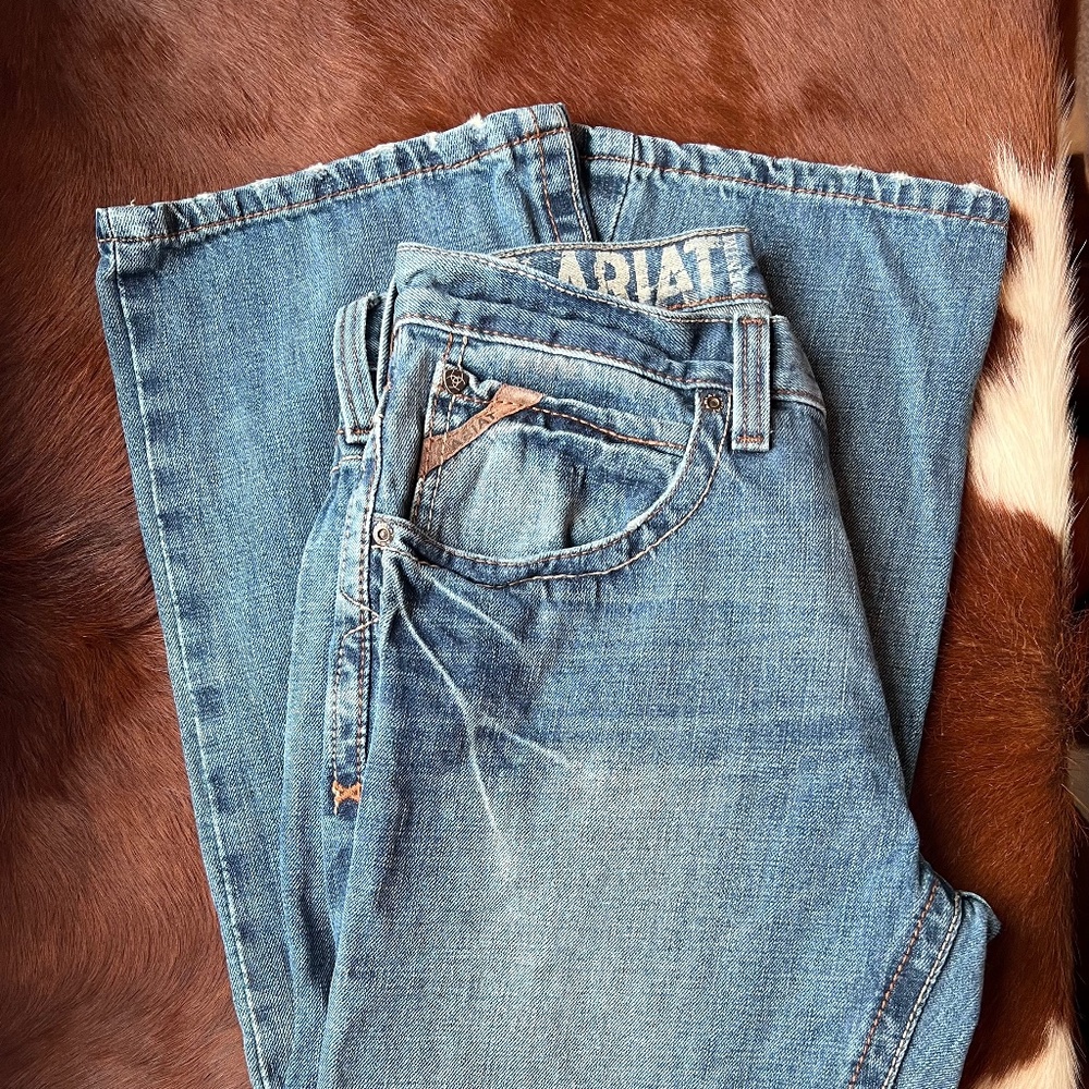 Ariat Men M4 Low Rise Scoundrel Boot Cut Jean 31 x 34